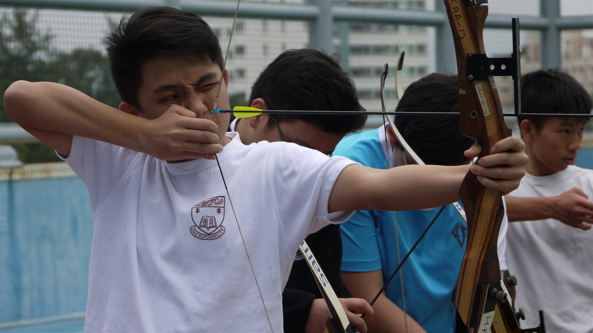 Archery Training during PE lessons